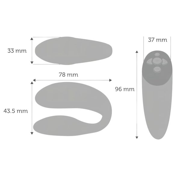 We-Vibe Chorus - parivibraattori älyohjauksella - ladattava oranssi