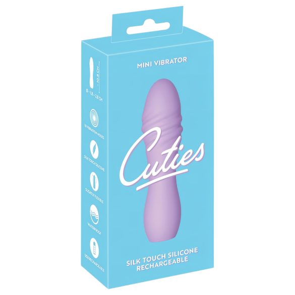 Cuties Mini 3 - ladattava, vedenkestävä spiraalivibraattori (liila)
