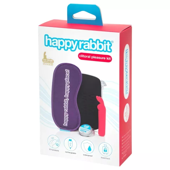 Happyrabbit - klitoriskiihotin vibraattori - ladattava setti 4 osaa