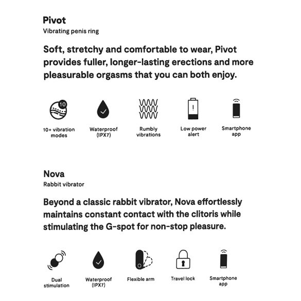 We-Vibe Date Night - parivibraattori setti - 2 osaa