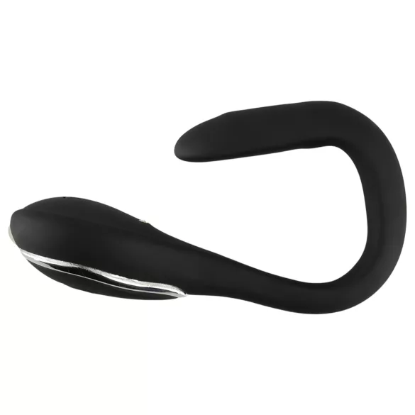 Penistappi - ladattava, värisevä dilataattori (1 cm, musta)