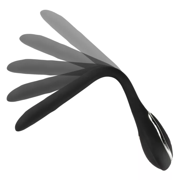 Penistappi - ladattava, värisevä dilataattori (1 cm, musta)