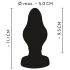 ANOS - Pehmeä aaltomainen anaalitappi - 5 cm (musta)