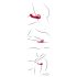 You2Toys Strapless - langaton strap-on -vibraattori (punainen)