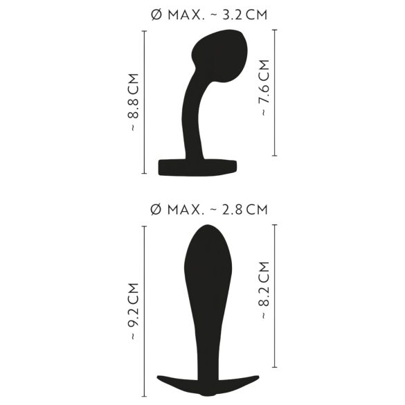 ANOS Metal Rainbow - metallinen anustappisetti - 2 kpl