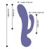 AWAQ.U 4 - Ladattava, anaalivarsi vibraattori (violetti)