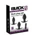Black Velvet - 3-osainen anaalivibraattorisetti (mustat)