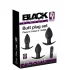 Black Velvets - ladattava anaalivibraattorisetti - 3 osaa - musta