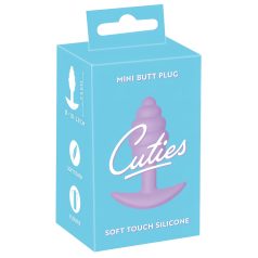   Cuties Mini Butt Plug - silikoninen anaalitappi - violetti (2,8 cm)