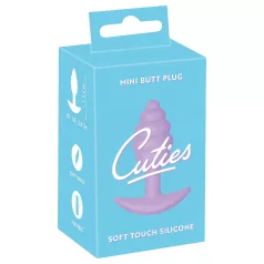   Cuties Mini anustappi - silikoninen anustappi (violetti, 2,8 cm)