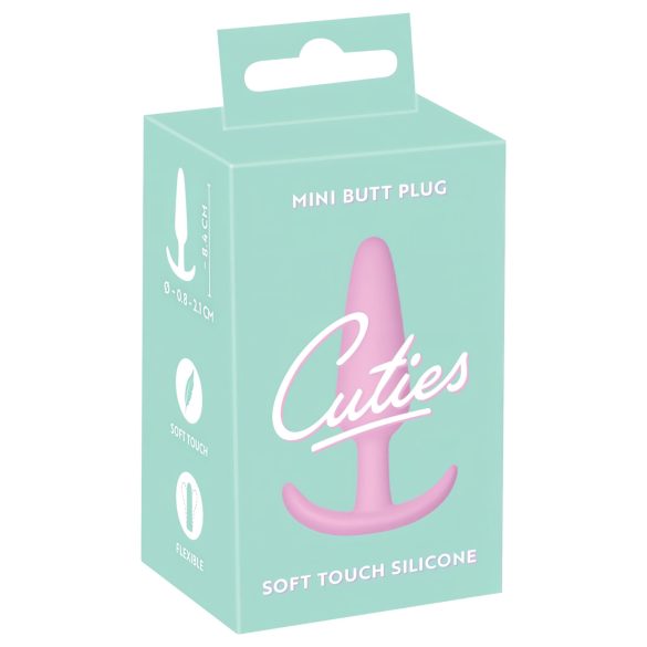 Cuties Mini Anustappi - silikoni - pinkki (2,1 cm)