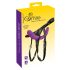 SMILE - Kaksinkertainen strap-on (lila-musta)