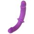 SMILE - Kaksinkertainen strap-on (lila-musta)