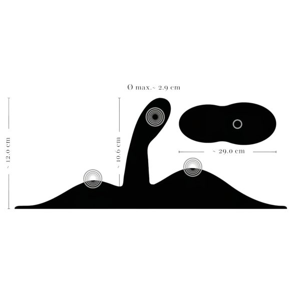 VibePad 3 - ladattava G-piste vibraattorityyny - musta