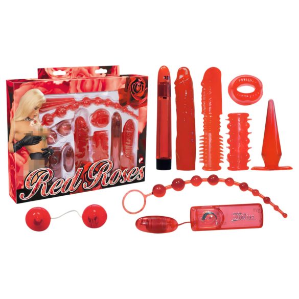 You2Toys - Punaiset ruusut - Vibraattorisetti (9 osaa)