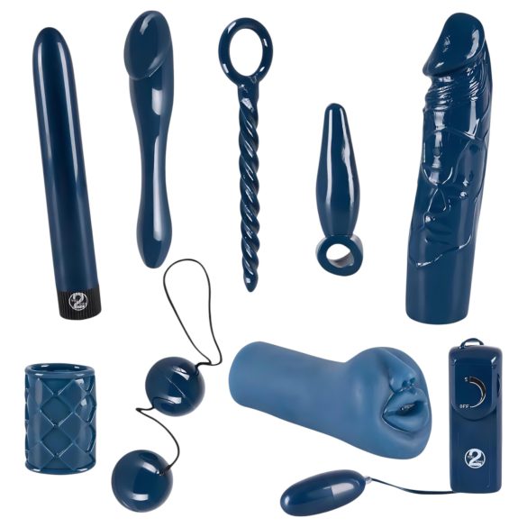 You2Toys - vibraattorisetti - 9 osaa - Midnight Blue