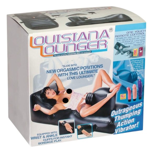 Louisiana Lounger - Seksikone sisäänrakennetulla värinällä (musta)