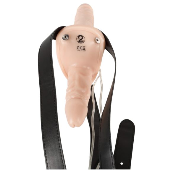 You2Toys - Strap-on duo vibraattori - luonnollinen