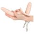 You2Toys – Kaksiosainen strap-on vibra - luonnollinen