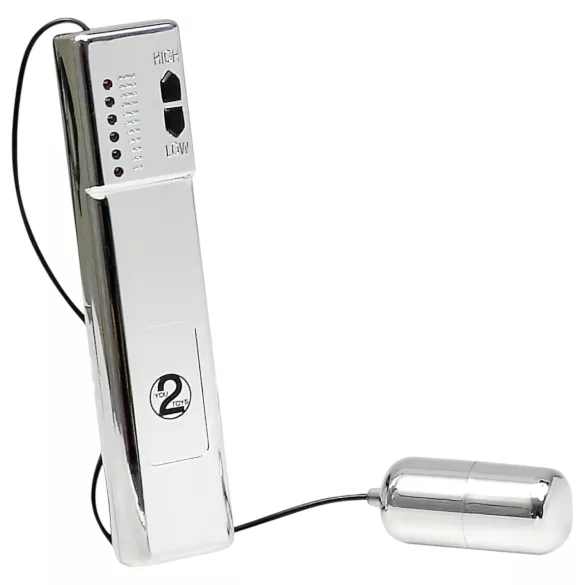 You2Toys Climax - vibraattorimuna - langaton - hopea