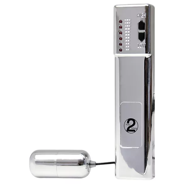 You2Toys Climax - vibraattorimuna - langaton - hopea