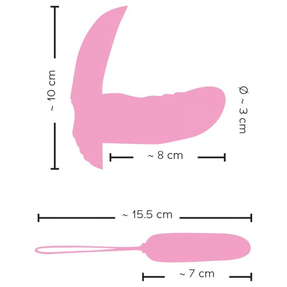 SMILE Shelly - kauko-ohjattava vibraattorikuori - vaaleanpunainen