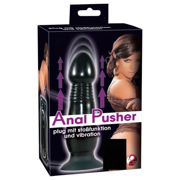 You2Toys - Anustappi vibratorilla - musta
