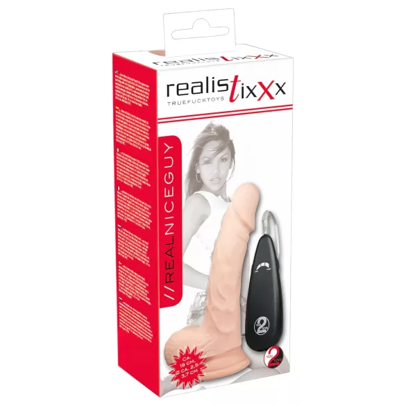 Realistixxx Aito ja Luonnollinen Vibraattori (17,5 cm)
