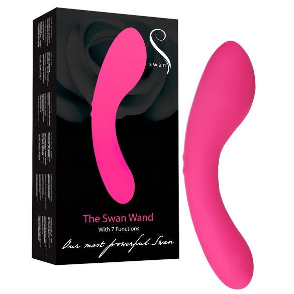 Swan Wand - Ladattava hierontavibraattori (vaaleanpunainen)