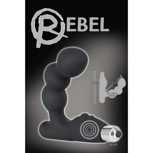 Rebel - prostatahierotin pallopäällä - musta