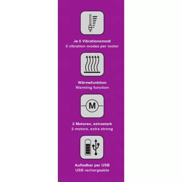 Javida - klitoriskiihotin vibraattori lämmittävä - silikoni pinkki