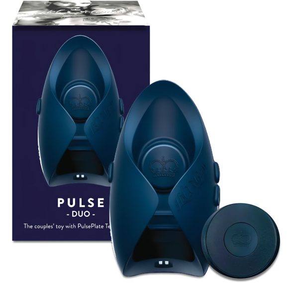 Pulse III Duo - ladattava masturbaattori ja parivibraattori (harmaa)