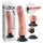 King Cock 9 imukupilla varustettu vibraattori (23 cm) - luonnollinen