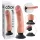 King Cock - dildo imukupilla - vibraattori 23 cm - luonnollinen