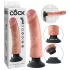 King Cock - dildo imukupilla - vibraattori 23 cm - luonnollinen