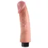 King Cock - dildo imukupilla - vibraattori 23 cm - luonnollinen