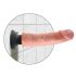 King Cock 9 imukupilla varustettu vibraattori (23 cm) - luonnollinen