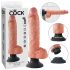 King Cock 10 imukuppivibraattori (25 cm) - luonnollinen