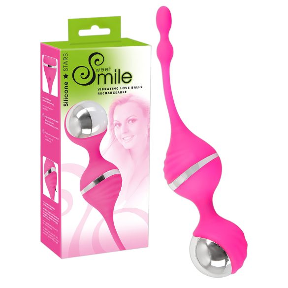 SMILE Love Ball - värisevä geishapallo (vaaleanpunainen)