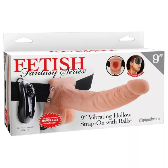 Pipedream - Fetish Strap-on 9 - kiinnityshihnallinen vibraattori (luonnonvärinen)
