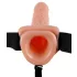 Pipedream - Fetish Strap-on 7 - kiinnitettävä värisevä dildo (naturaali)