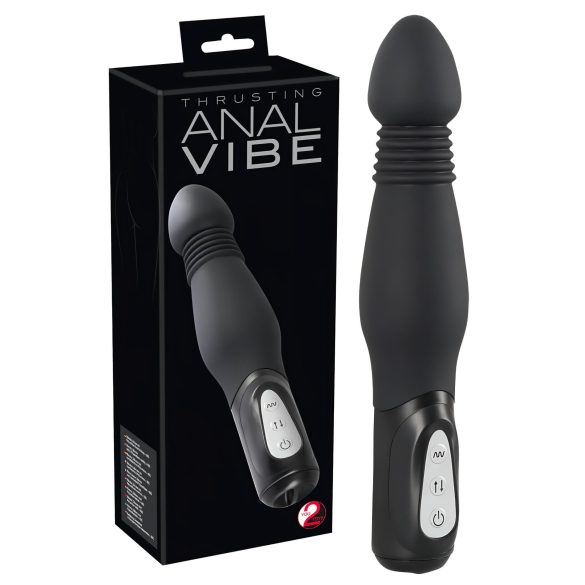 You2Toys - Anal Vibe - työntävä anaalivibraattori (musta)