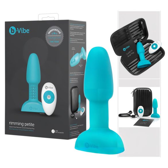 b-Vibe Rimming - pyörivä anaalivibraattori (turkoosi)
