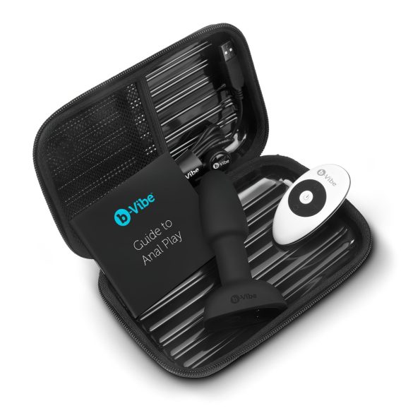 b-Vibe Rimming - pyörivä helmi anaalivibraattori - musta