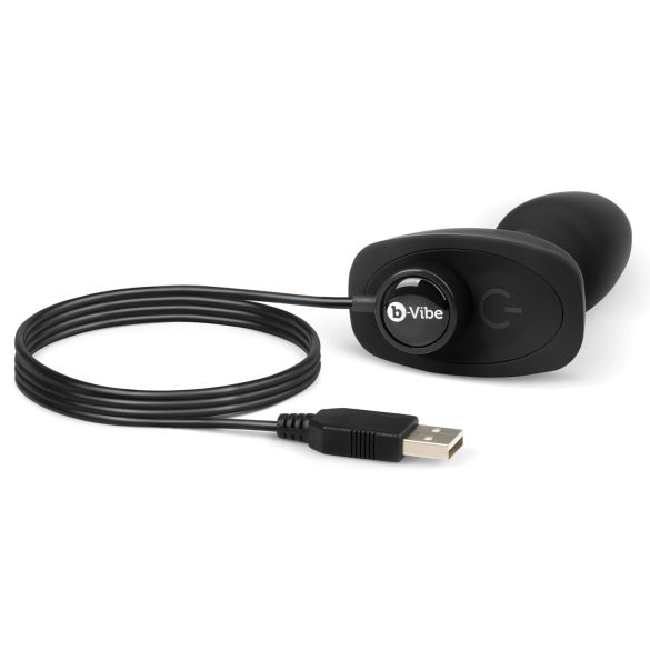 b-Vibe Rimming - pyörivä helmi anaalivibraattori - musta