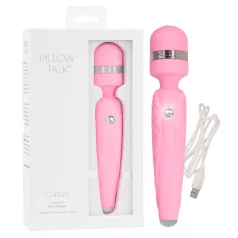   Pillow Talk Cheeky Wand - ladattava hieromasauva (vaaleanpunainen)