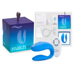   We-Vibe Match - parivibraattori - vedenpitävä, ladattava - sininen