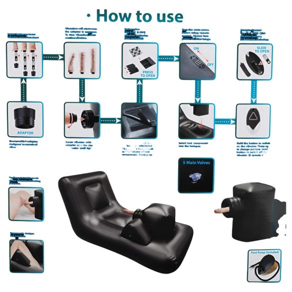 Dark Magic - paripaa paristolla ja sängyllä (musta)