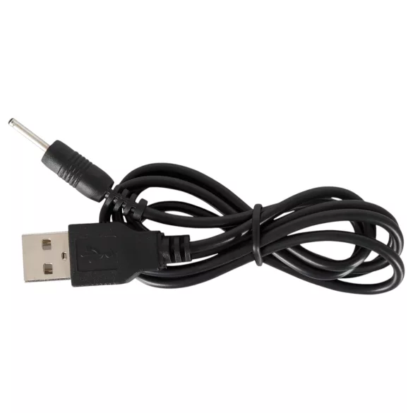 Black Velvets - ladattava anaalivibraattori helmillä - musta