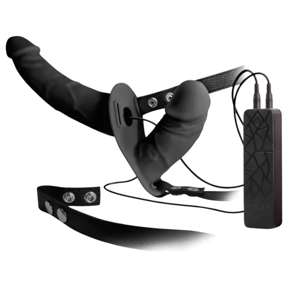Double Thruster - tuplavibraattori strap-on - musta